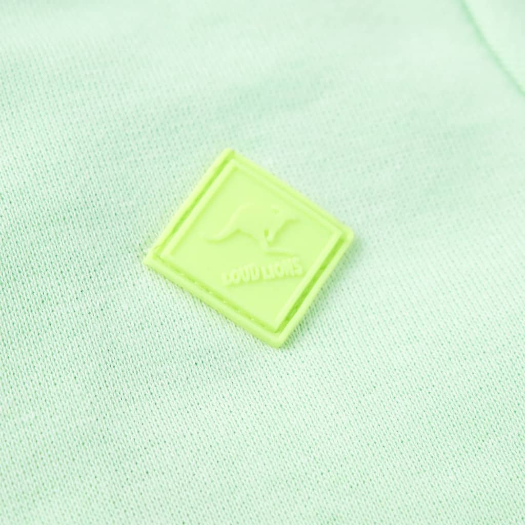 Felpa con Cappuccio e Cerniera per Bambini Verde Brillante 128 11897