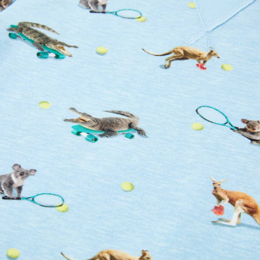 Felpa da Bambino Azzurro Mélange 116 11901