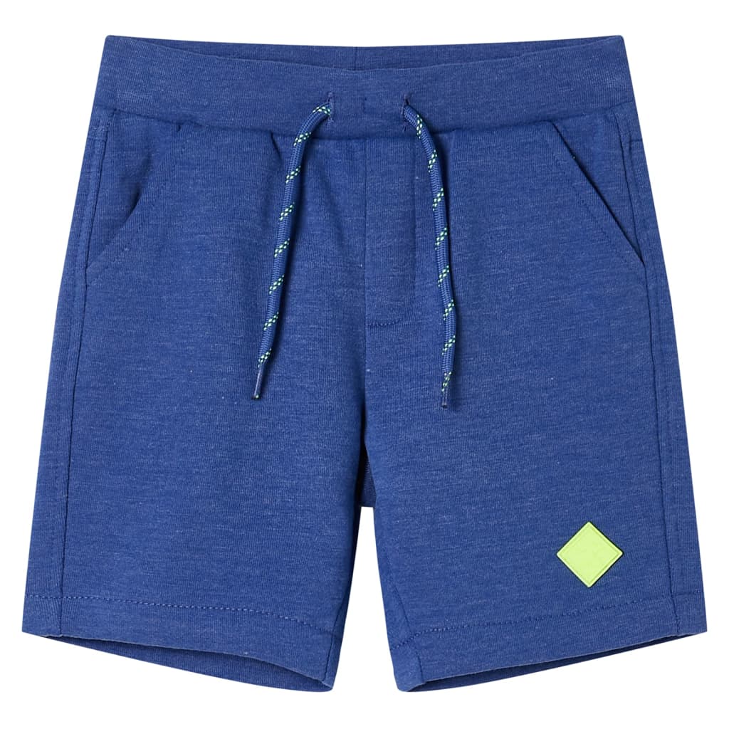 Pantaloncini per Bambini con Coulisse Blu MÃ©lange 116cod mxl 110453