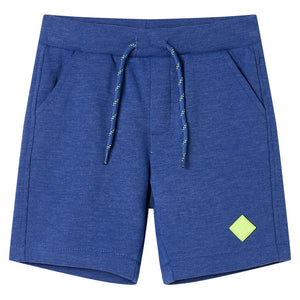 Pantaloncini per Bambini con Coulisse Blu MÃ©lange 140cod mxl 134481