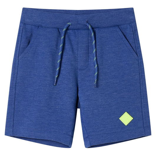 Pantaloncini per Bambini con Coulisse Blu MÃ©lange 140cod mxl 134481