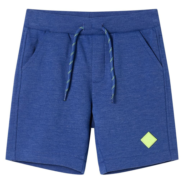 Pantaloncini per Bambini con Coulisse Blu MÃ©lange 140cod mxl 134481