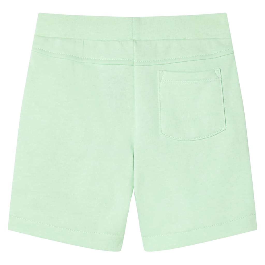 Pantaloncini per Bambini con Coulisse Verde Brillante 92 11909