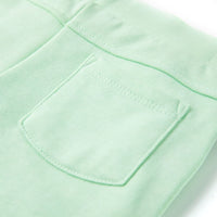 Pantaloncini per Bambini con Coulisse Verde Brillante 92