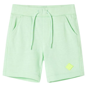 Pantaloncini per Bambini con Coulisse Verde Brillante 116cod mxl 86489