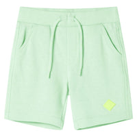 Pantaloncini per Bambini con Coulisse Verde Brillante 140cod mxl 86488
