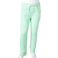 Pantaloni Tuta per Bambini Verde Brillante 116
