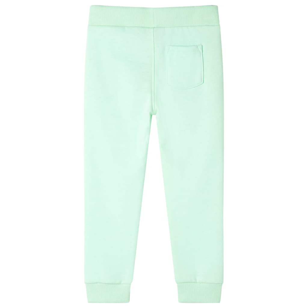 Pantaloni Tuta per Bambini Verde Brillante 128 11922