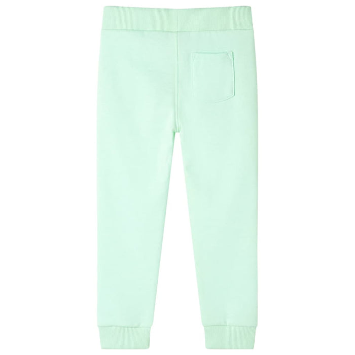 Pantaloni Tuta per Bambini Verde Brillante 128 11922