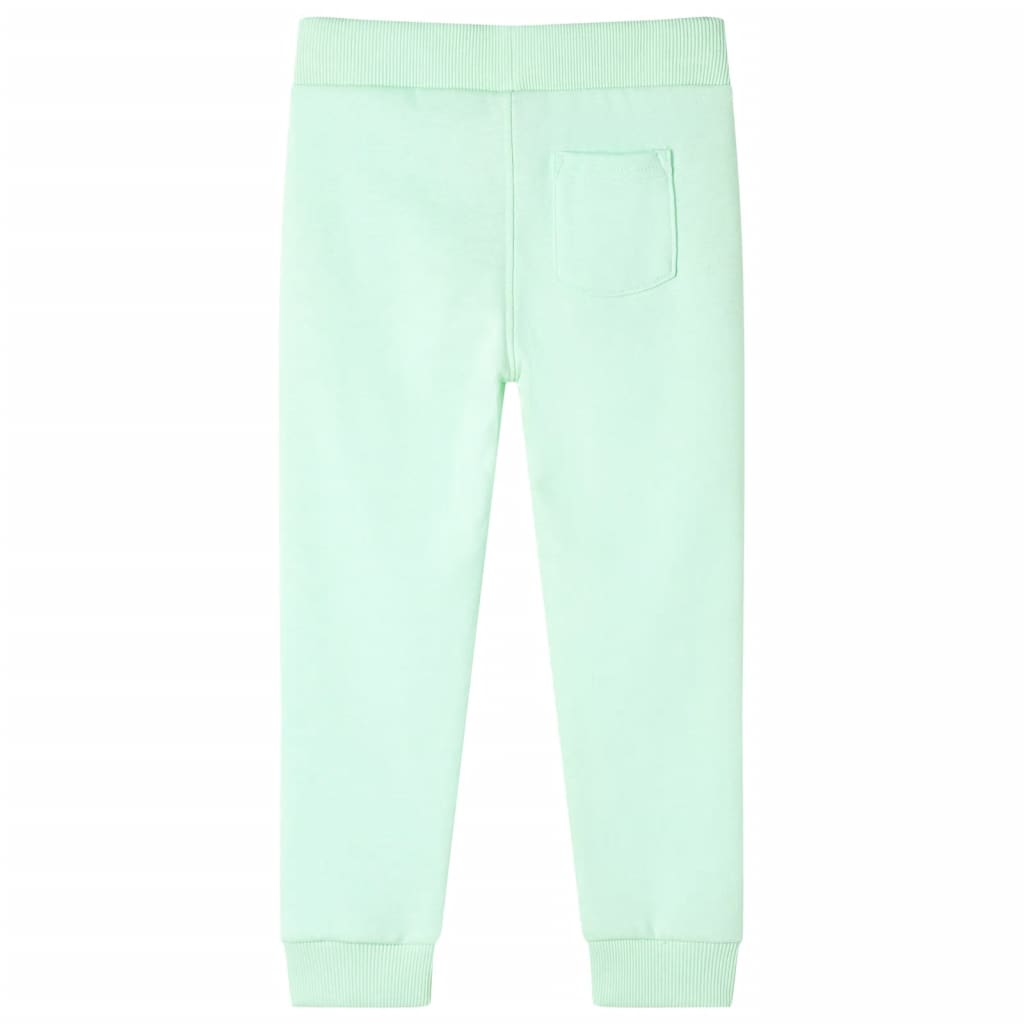 Pantaloni Tuta per Bambini Verde Brillante 140