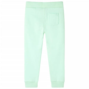 Pantaloni Tuta per Bambini Verde Brillante 140 11923