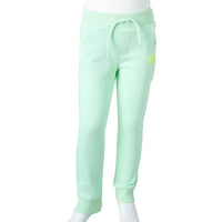 Pantaloni Tuta per Bambini Verde Brillante 140