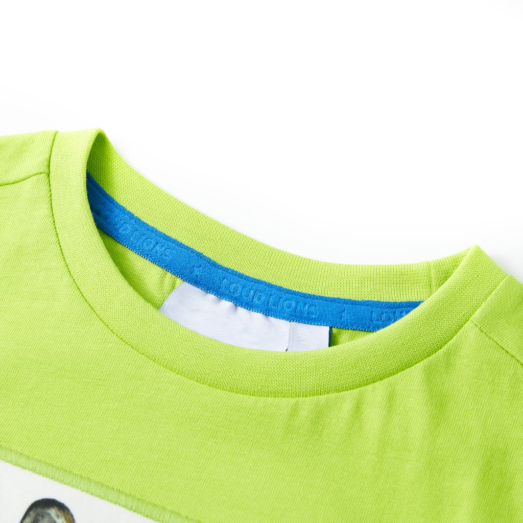 Maglietta da Bambino a Maniche Corte Lime 116cod mxl 134482