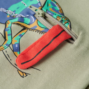 Maglietta da Bambino a Maniche Corte Cachi Chiaro 140 12008