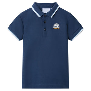 Polo da Bambino Blu Scuro 92cod mxl 110727