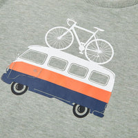 Felpa da Bambino Cachi Chiaro Mélange 104 12055