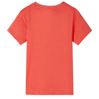 Maglietta da Bambino Maniche Corte Rosso Chiaro 128cod mxl 133429