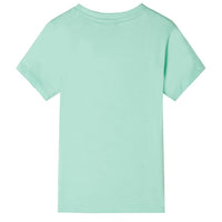 Maglietta da Bambino Maniche Corte Verde Chiaro 128