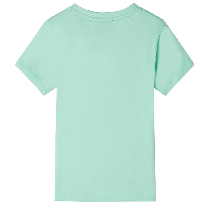 Maglietta da Bambino Maniche Corte Verde Chiaro 128
