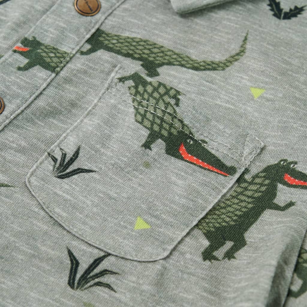 Camicia da Bambino Cachi Chiaro Mélange 92 12104