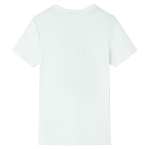 Maglietta da Bambino a Maniche Corte Ecru 116cod mxl 86495