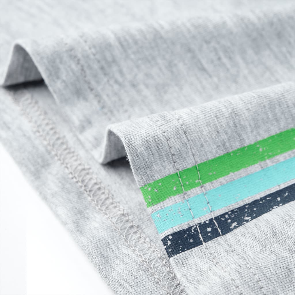 Maglietta da Bambino a Maniche Corte Grigia 104 12150