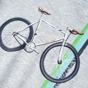 Maglietta da Bambino a Maniche Corte Grigia 116 12151