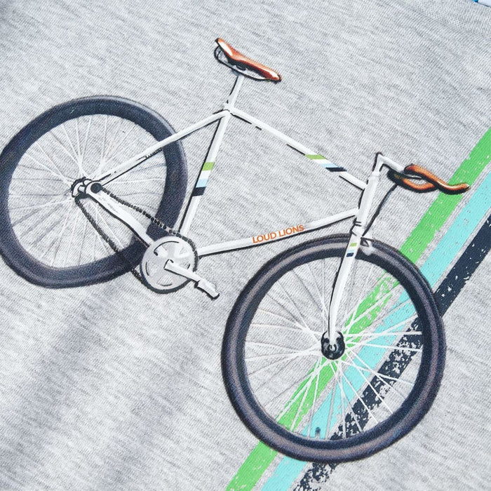 Maglietta da Bambino a Maniche Corte Grigia 140 12153