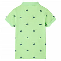Polo da Bambino Verde Neon 92