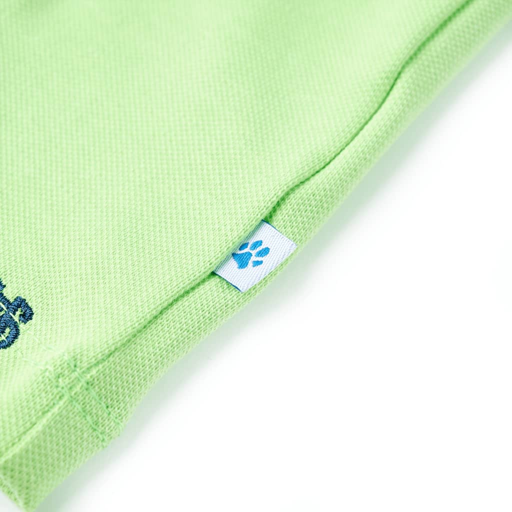 Polo da Bambino Verde Neon 92 12154