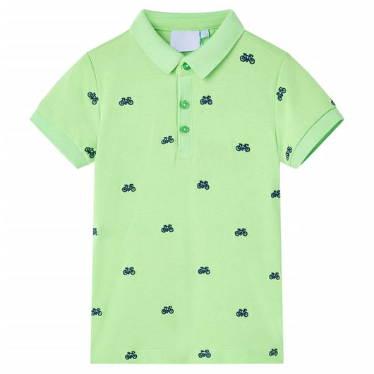 Polo da Bambino Verde Neon 116cod mxl 134824