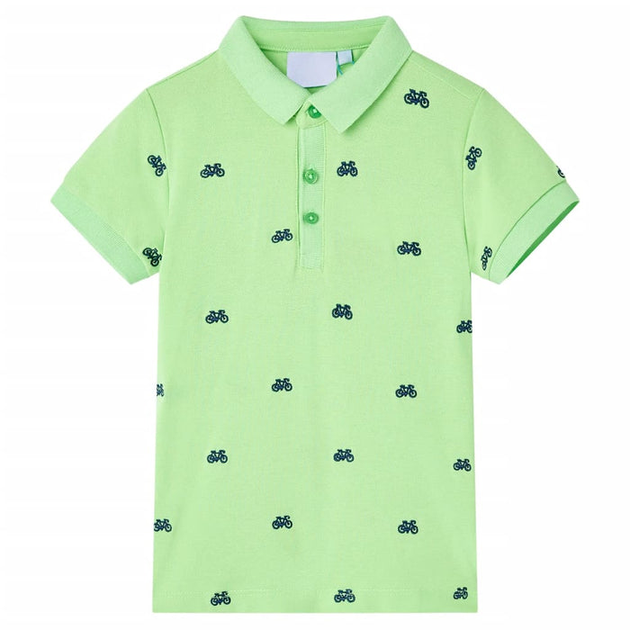 Polo da Bambino Verde Neon 116cod mxl 134824