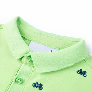 Polo da Bambino Verde Neon 116cod mxl 134824