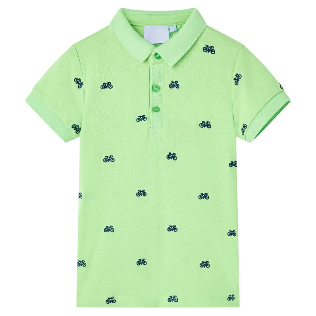 Polo da Bambino Verde Neon 140cod mxl 110832