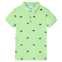 Polo da Bambino Verde Neon 140cod mxl 110832
