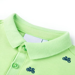 Polo da Bambino Verde Neon 140cod mxl 110832