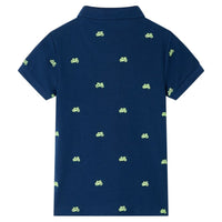 Polo da Bambino Blu Marino 140