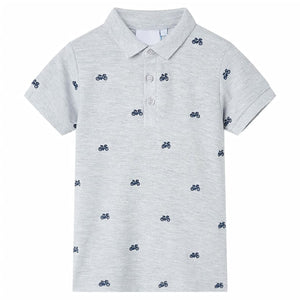 Polo per Bambini Grigio MÃ©lange 92cod mxl 110730