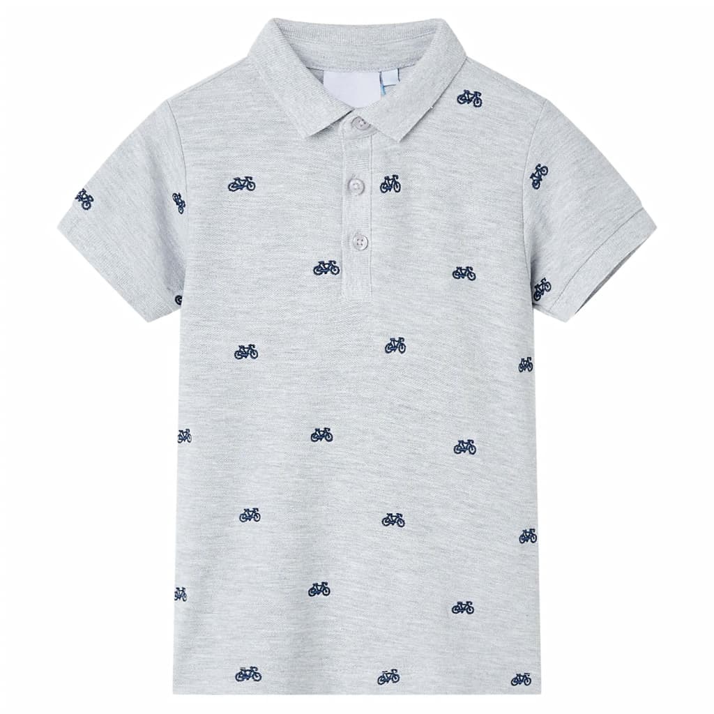 Polo per Bambini Grigio MÃ©lange 104cod mxl 86761