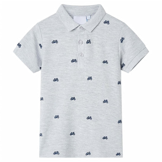 Polo per Bambini Grigio MÃ©lange 104cod mxl 86761