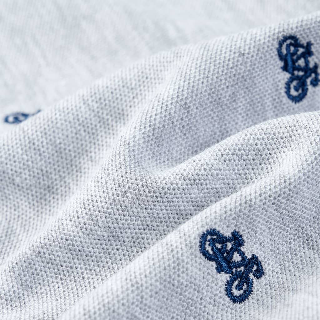 Polo per Bambini Grigio Mélange 104 12165