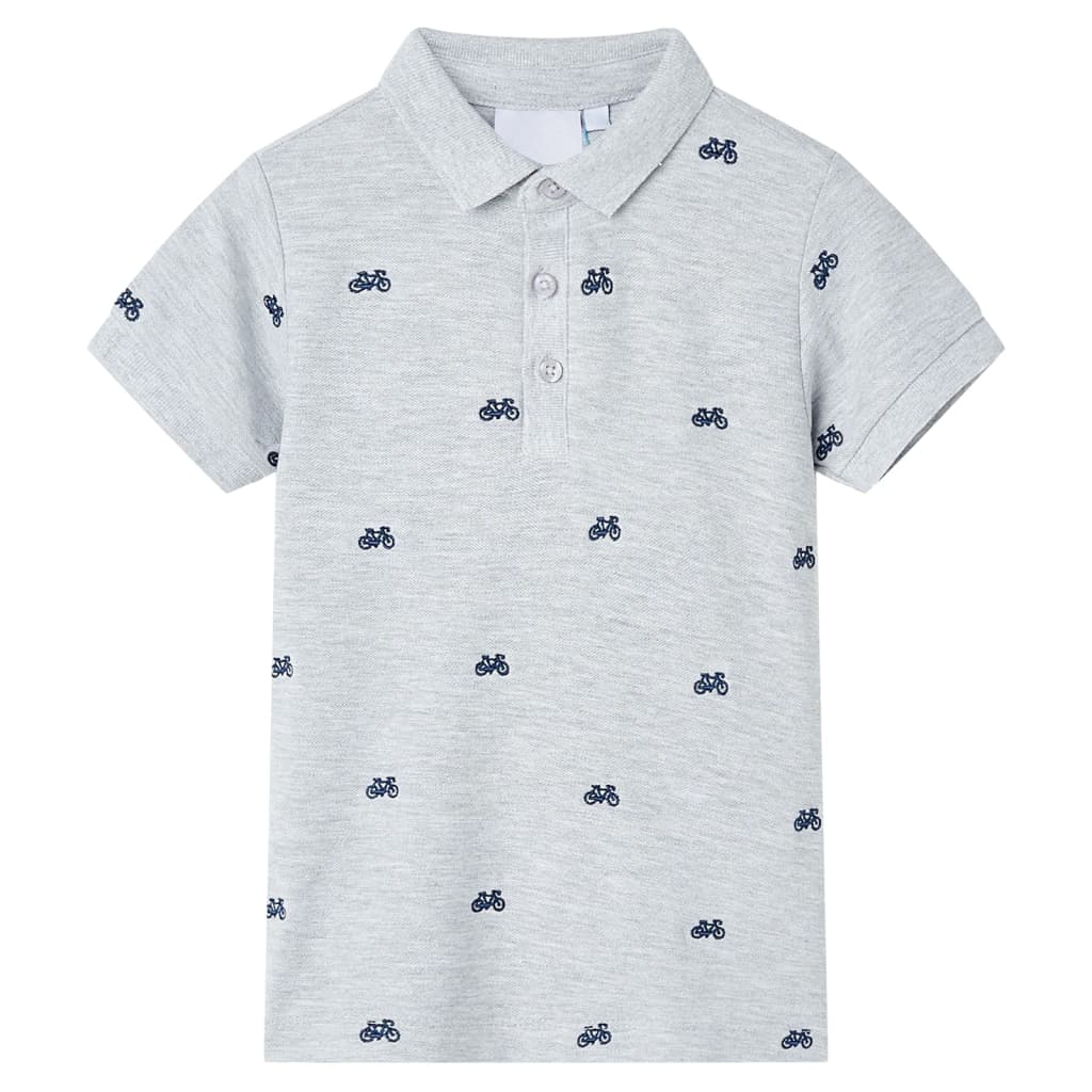Polo per Bambini Grigio MÃ©lange 116cod mxl 110743