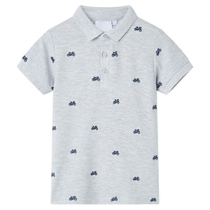 Polo per Bambini Grigio MÃ©lange 116cod mxl 110743