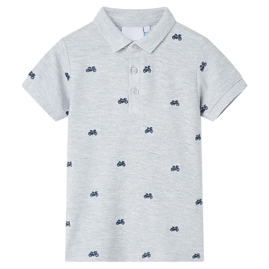 Polo per Bambini Grigio MÃ©lange 116cod mxl 110743