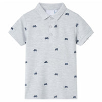 Polo per Bambini Grigio MÃ©lange 128cod mxl 86762