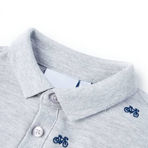 Polo per Bambini Grigio MÃ©lange 128cod mxl 86762