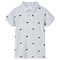 Polo per Bambini Grigio MÃ©lange 140cod mxl 134768