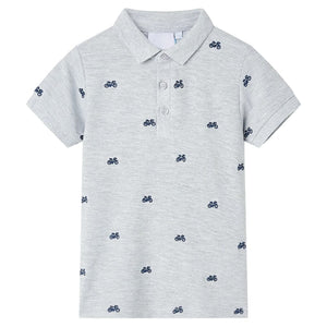 Polo per Bambini Grigio MÃ©lange 140cod mxl 134768