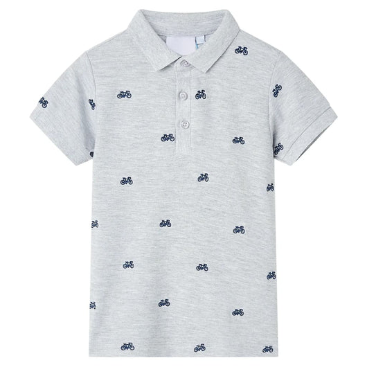 Polo per Bambini Grigio MÃ©lange 140cod mxl 134768