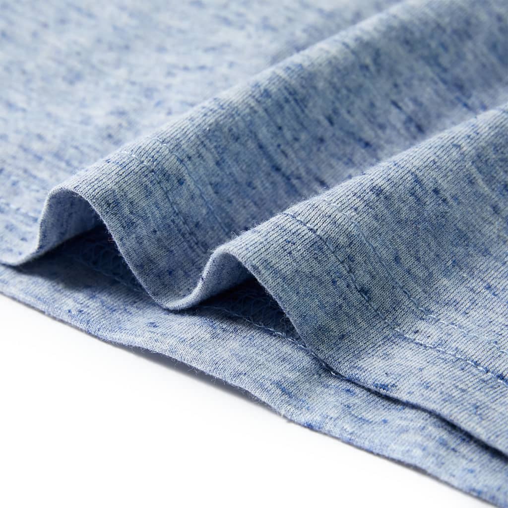 Maglietta da Bambino a Maniche Corte Blu Mélange 92